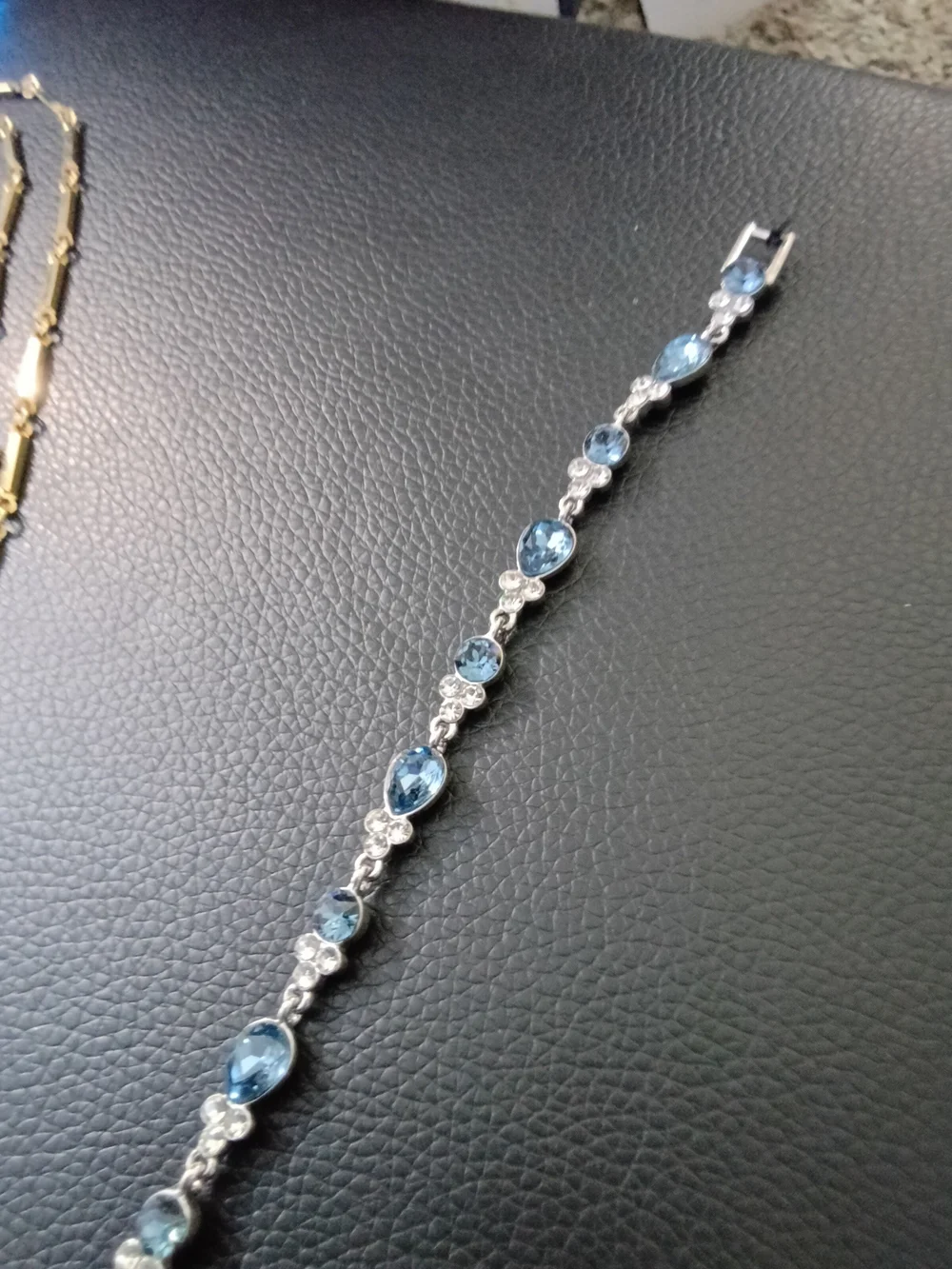 Givenchy blue crystal